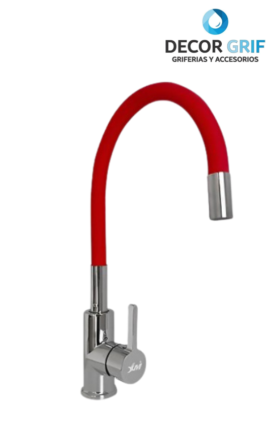 MONOCOMANDO P/COCINA MUEBLE PICO DE GOMA ROJO M04020 XIMENG