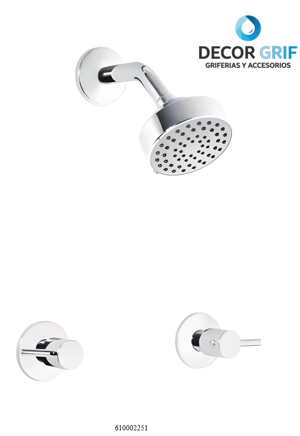MEZCLADORA 8” DUCHA MEMPHIS TREBOL