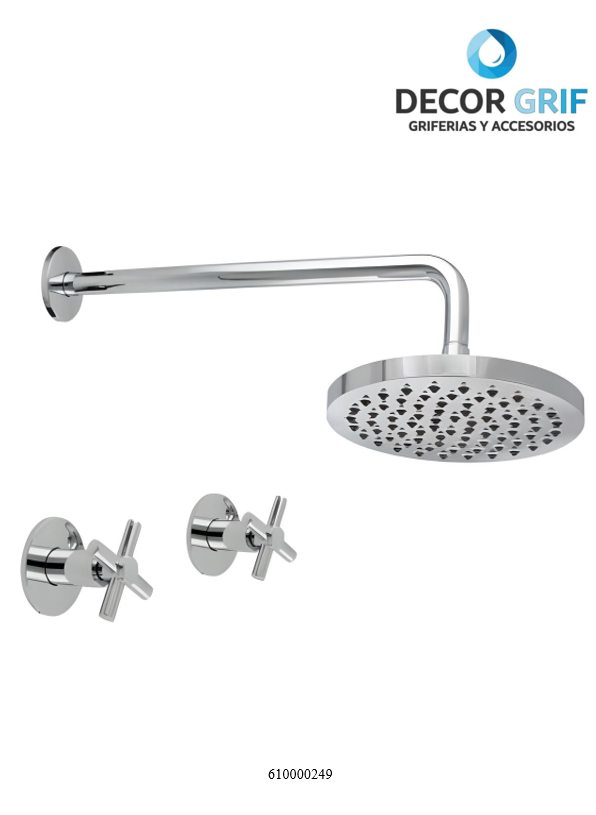 MEZCLADORA 8” DUCHA BRENTA TREBOL