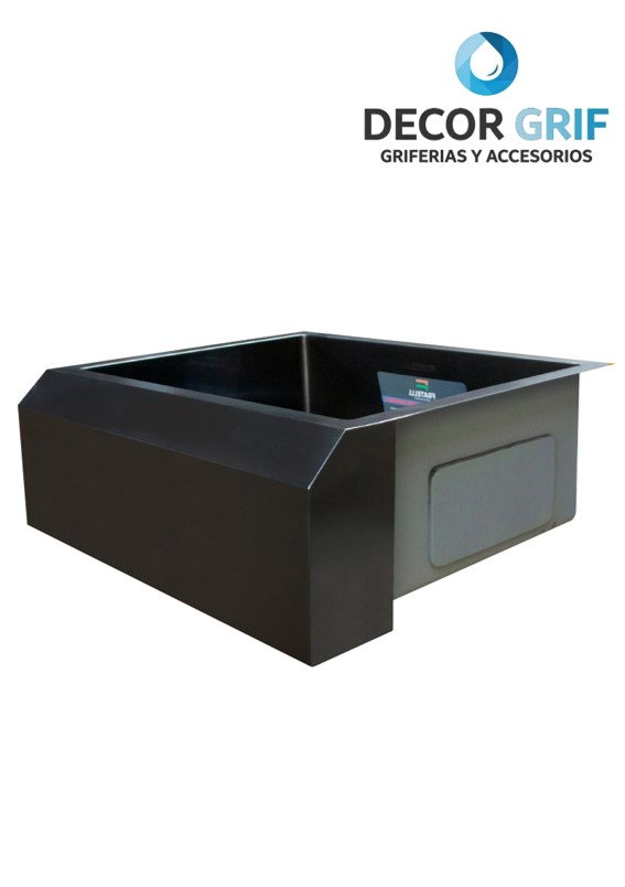 LAVADERO P/MARMOL 63.5X55.9X23CM INFINITY PREMIUM NANO BLACK FRATELLI