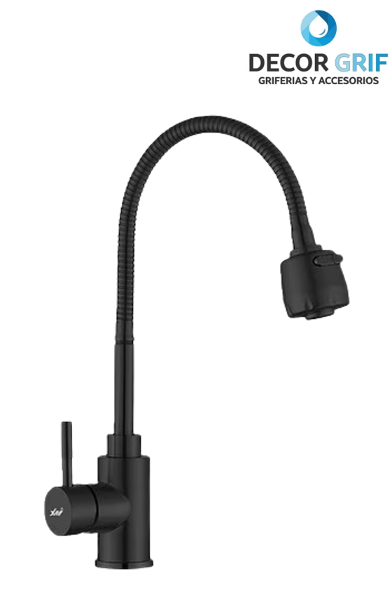 MONOCOMANDO P/COCINA MUEBLE NEGRO PICO FLEXIBLE M304-0109301 XIMENG
