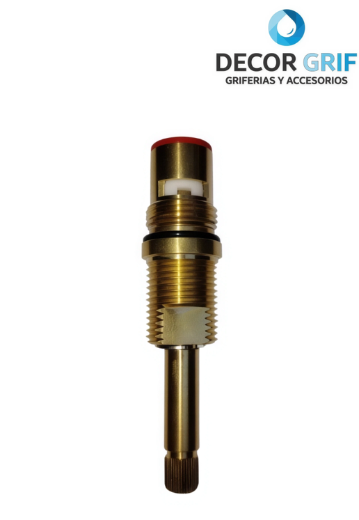 VASTAGO DUCHA 3/8 CERAMICO ROJO P/MEZCLADORA DELLA TREBOL