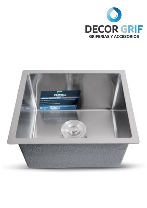LAVADERO STAINLESS P/MARMOL SIGNATURE 45X40X23CM INF-4540 FRATELLI