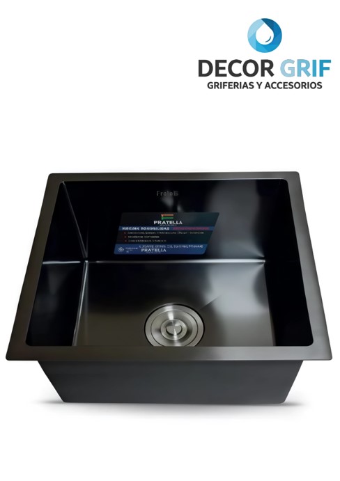 LAVADERO P/MARMOL INFINITY PREMIUM NANO BLACK 45X45X23CM INF-4545 FRATELLI