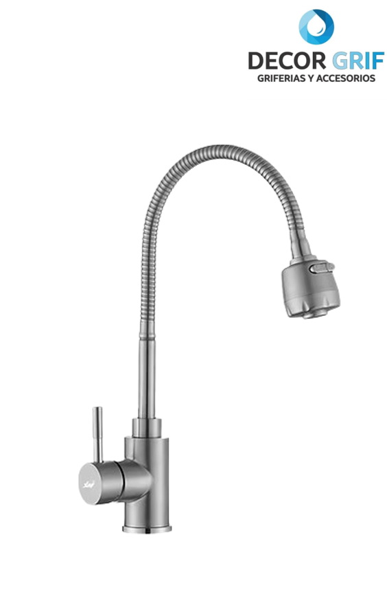 MONOCOMANDO P/COCINA MUEBLE SATINADO PICO FLEXIBLE M304-01093 XIMENG