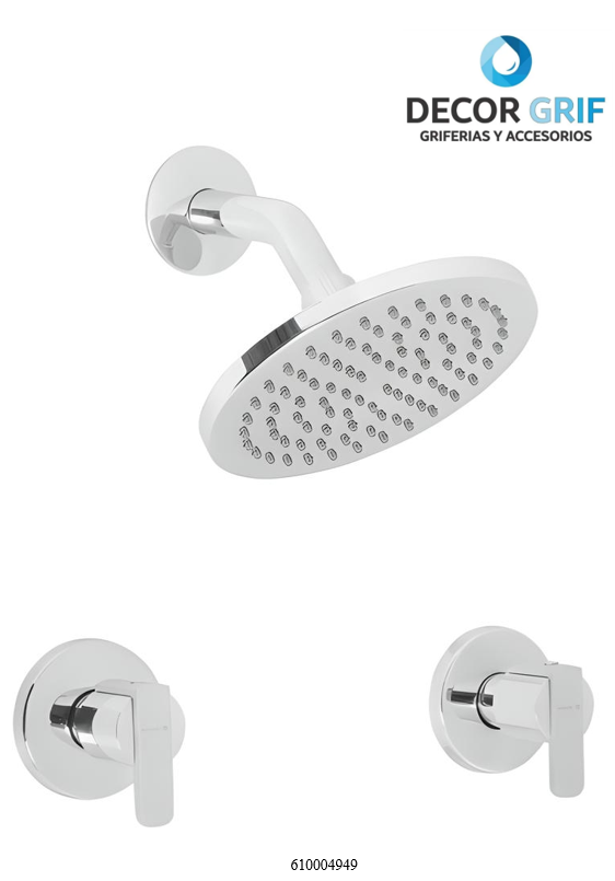 MEZCLADORA 8” DUCHA VENETO TREBOL