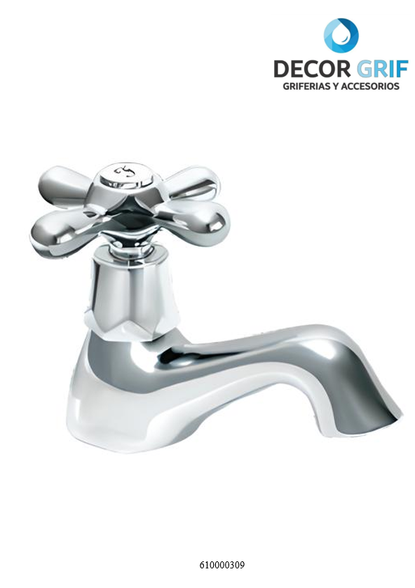 LLAVE DE 1/2 LAVATORIO TOSCANA TREBOL