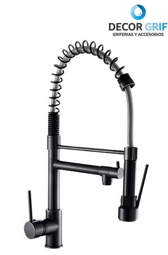 MONOCOMANDO P/COCINA MUEBLE NEGRO PICO EXTENSIBLE M304-0109901 XIMENG