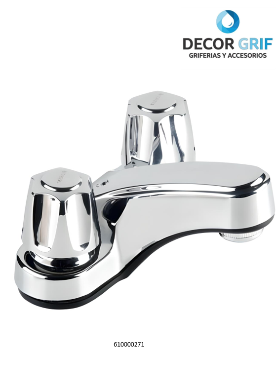MEZCLADORA 4” DE LAVATORIO GRAZIA TREBOL