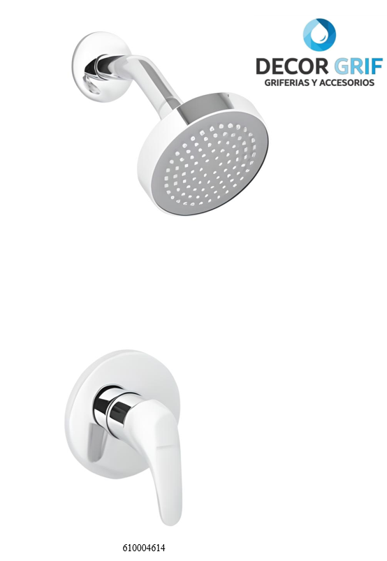 MEZCLADORA MONOCOMANDO PARA DUCHA AURA TREBOL