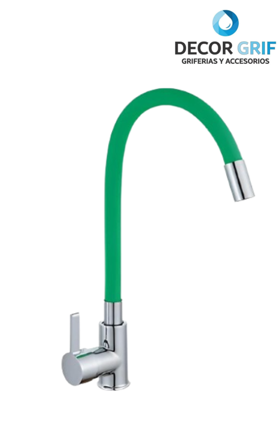 MONOCOMANDO P/COCINA MUEBLE PICO DE GOMA VERDE M04018 XIMENG