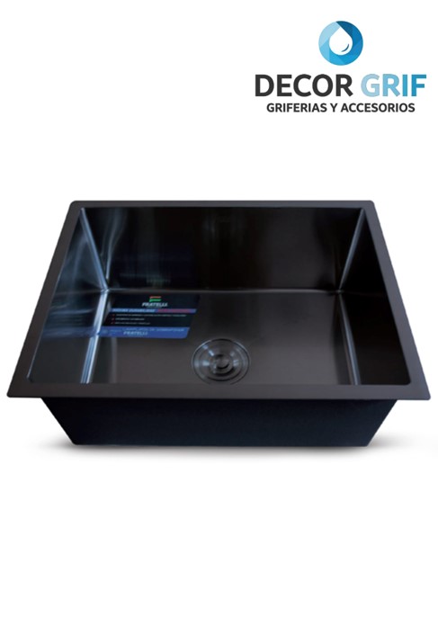 LAVADERO P/MARMOL INFINITY PREMIUM NANO BLACK 59X45X23CM INF-5945 FRATELLI