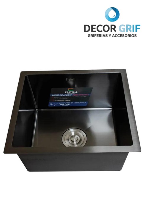 LAVADERO P/MARMOL INFINITY PREMIUM NANO BLACK 50X44X23CM INF-5044 FRATELLI