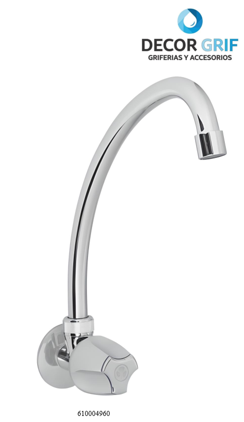 LLAVE DE COCINA A LA PARED ISEO TREBOL