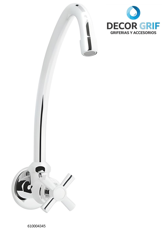 LLAVE DE 1/2 COCINA A LA PARED BRISA TREBOL
