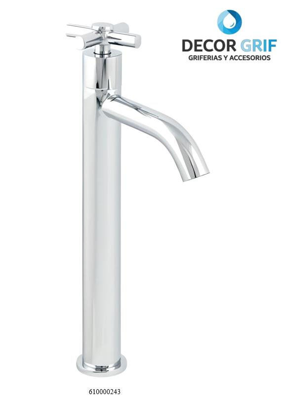 LLAVE DE 1/2 LAVATORIO PICO ALTO BRENTA TREBOL