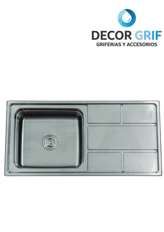 LAVADERO STAINLESS FT 100X50CM LP-10050 NUEVO FRATELLI