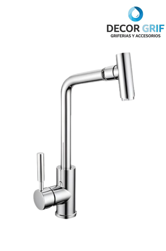 MONOCOMANDO P/COCINA MUEBLE CROMADO PICO MOVIBLE M01095 XIMENG