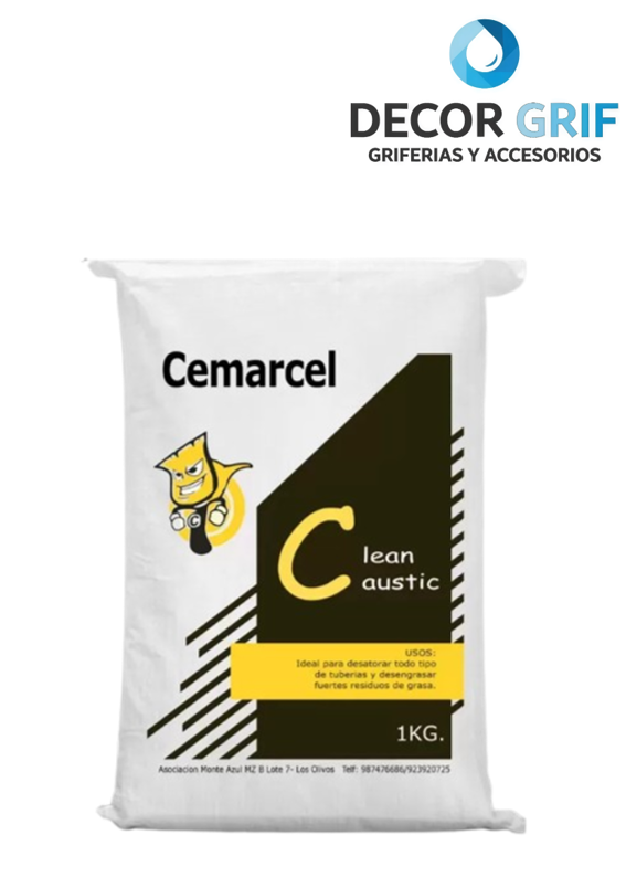 SODA CAUSTICA 1KG CEMARCEL