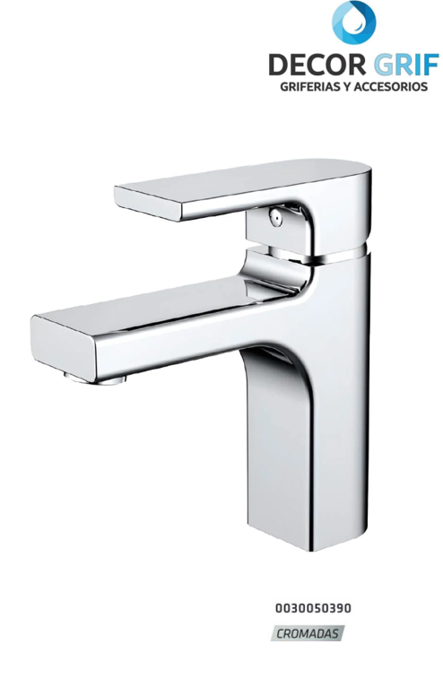 MEZCLADORA MONOCOMANDO P/LAVATORIO BAJO TORINO BRONCE CROMADO FRATELLI