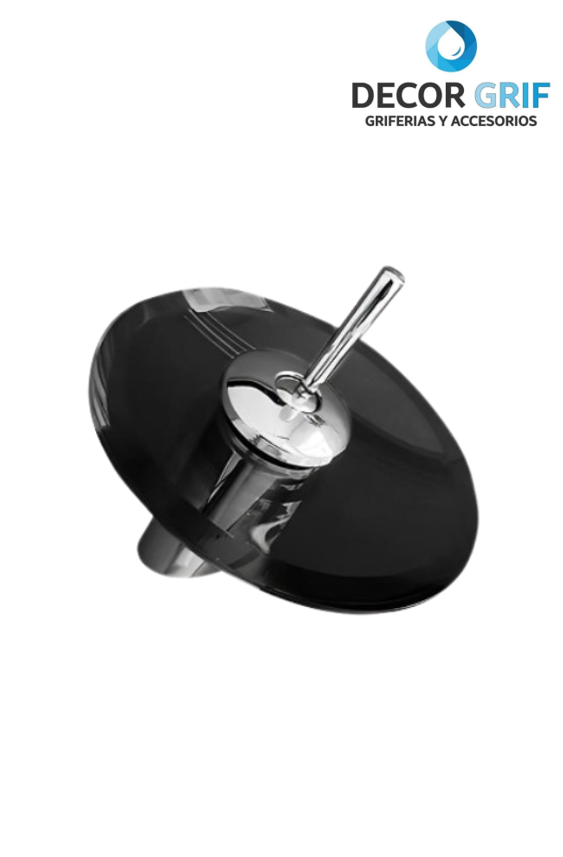 MONOCOMANDO BAJO LAVATORIO CASCADA VIDRIO GRIS M01043 XIMENG