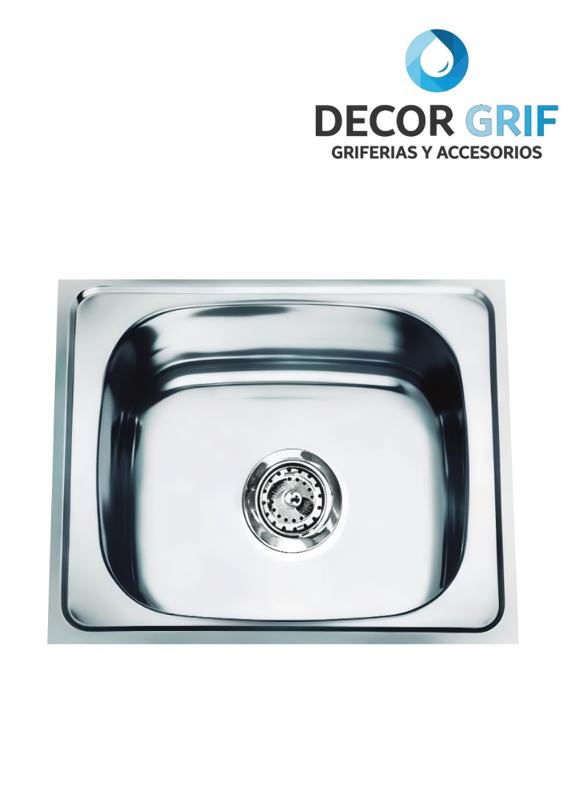 LAVADERO STAINLESS PESADO FT 50X40CM LP-5040 NUEVO FRATELLI