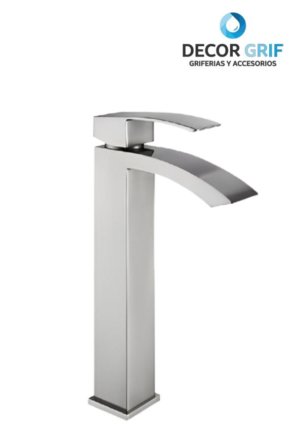 MONOCOMANDO ALTO P/BOWL SATINADO PICO 18CM M304-8129A XIMENG